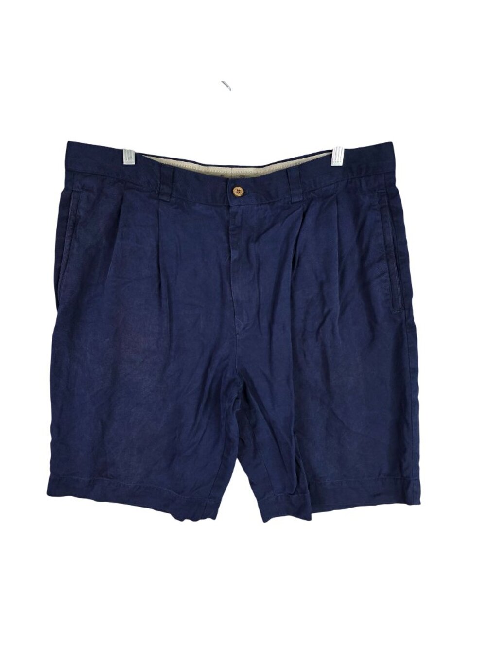 Mens Pusser's West Indies Island Reserve Blue 100% Silk Shorts Size 36 X 11"